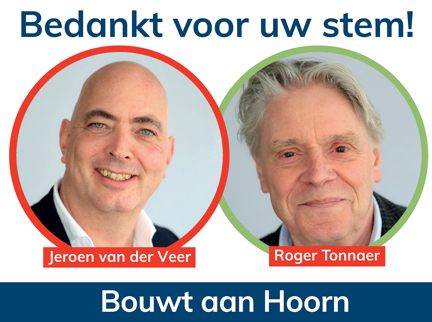 Bedankt voor uw stem op Sociaal Hoorn / Team Tonnaer