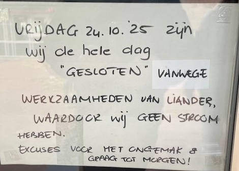 Sluiting vijf winkels in de Huesmolen