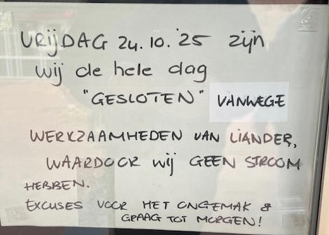 Sluiting vijf winkels in de Huesmolen